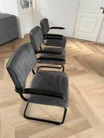 3 Skai Lederen Eetkamerstoelen met Armleuning, Huis en Inrichting, Stoelen, Ophalen, Kunststof, Gebruikt, Drie