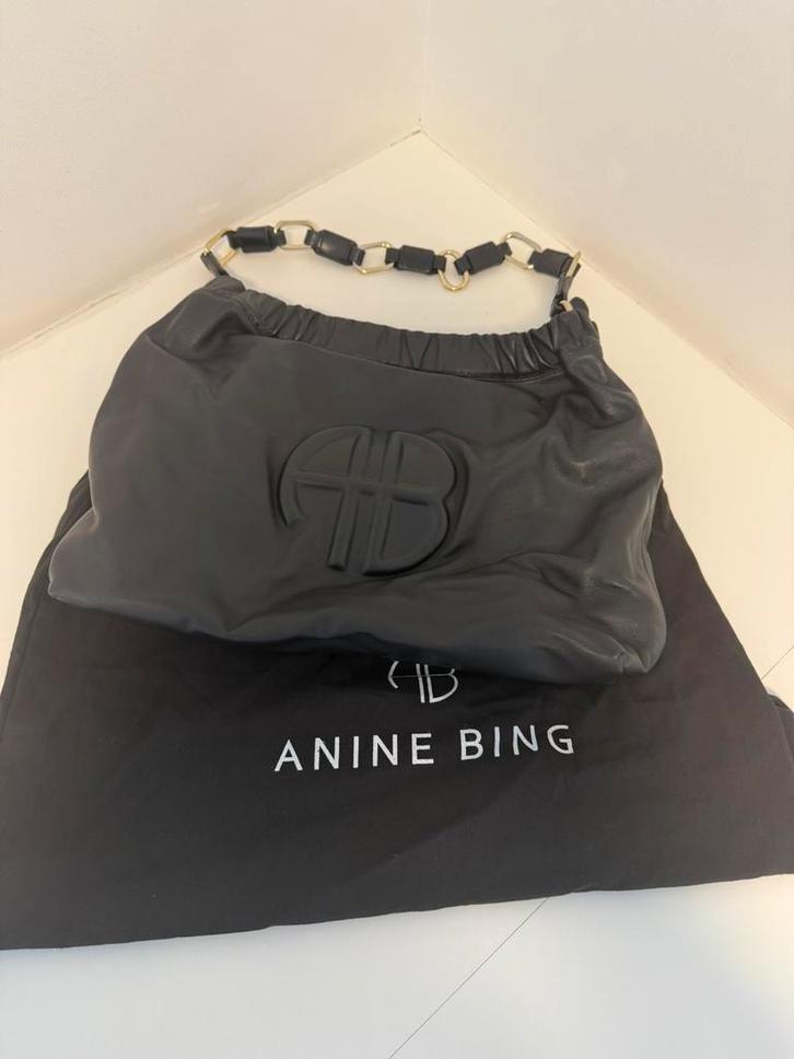 ANINE BING Kate Shoulder Bag, Sieraden, Tassen en Uiterlijk, Tassen | Damestassen, Zo goed als nieuw, Schoudertasje, Zwart, Verzenden