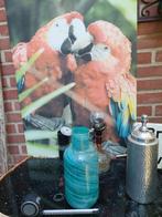 Vaas glas turquoise, Ophalen, Zo goed als nieuw, Gebruiksvoorwerp