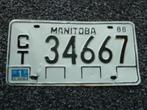 Kentekenplaat licenseplate Manitoba 1988 Canada, Verzamelen, Verzenden, Gebruikt, Auto's