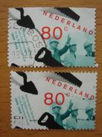 N.V.O.B. 1895 – 1995 2x NVPH 1638      Gestempeld, Ophalen of Verzenden, Na 1940, Gestempeld