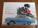 Folder Opel Olympia ca 1961, Opel, Zo goed als nieuw, Opel, Ophalen of Verzenden