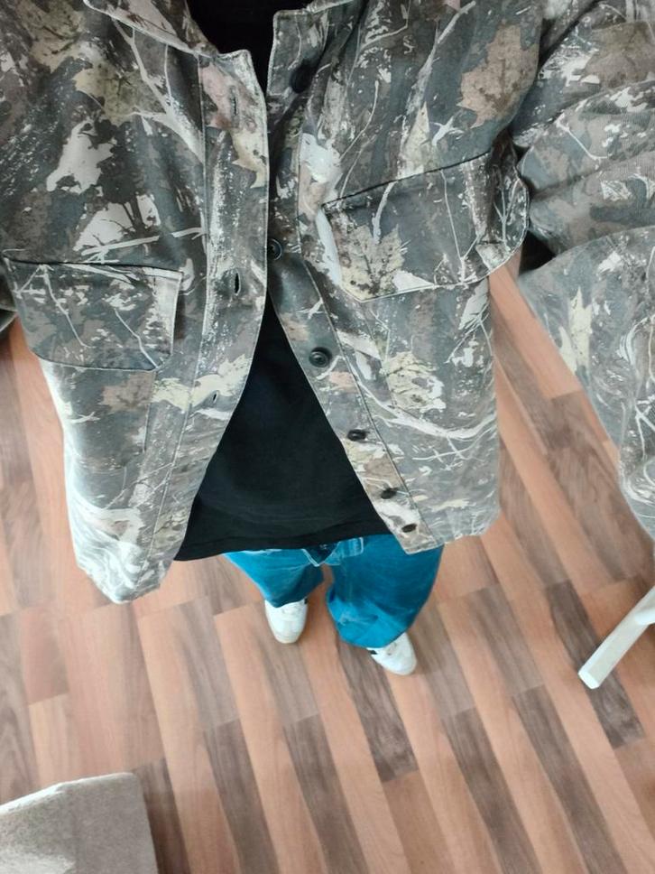 Abercrombie & Fitch Vintage Camouflage Jas, Kleding | Heren, Truien en Vesten, Nieuw, Maat 52/54 (L), Groen, Ophalen of Verzenden