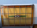 Glas in loodraam 70x45cm met ketting, Antiek en Kunst, Antiek | Glas en Kristal, Ophalen