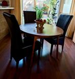 Eettafel inclusief stoelen, Ophalen, Gebruikt, 4 tot 6 stoelen