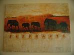 Canvasdoek olifanten 50x70 cm, Ophalen