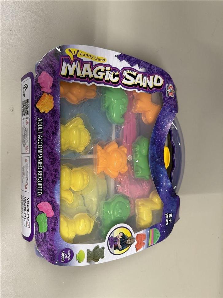 magic sand - Magische zandset 1 kg mallen accessoires, Kinderen en Baby's, Speelgoed | Educatief en Creatief, Nieuw, Ophalen of Verzenden