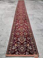 Vintage oosters wol vloerkleed loper floral red 51x410cm, 200 cm of meer, 50 tot 100 cm, Perzisch vintage oosters HYPE, Overige kleuren