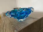 murano blauwe glazen asbak, Antiek en Kunst, Ophalen of Verzenden