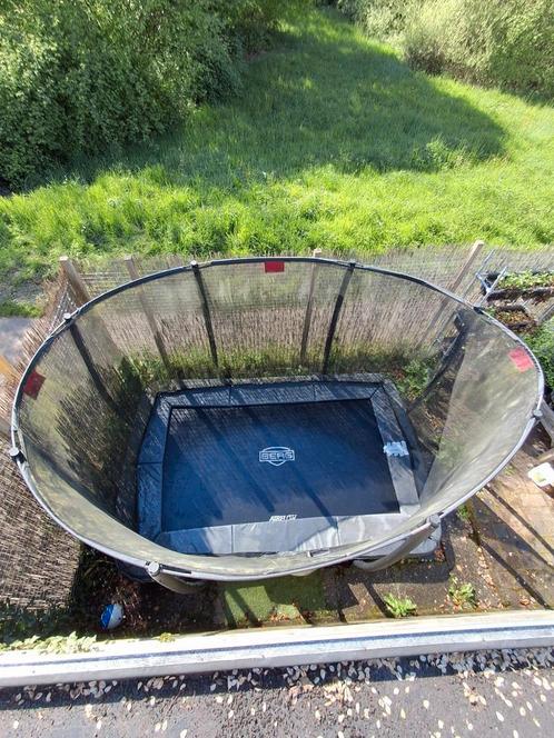 Trampolines  BERG Ultim Favorit InGround 330 Black + Safety, Kinderen en Baby's, Speelgoed | Buiten | Trampolines, Ophalen