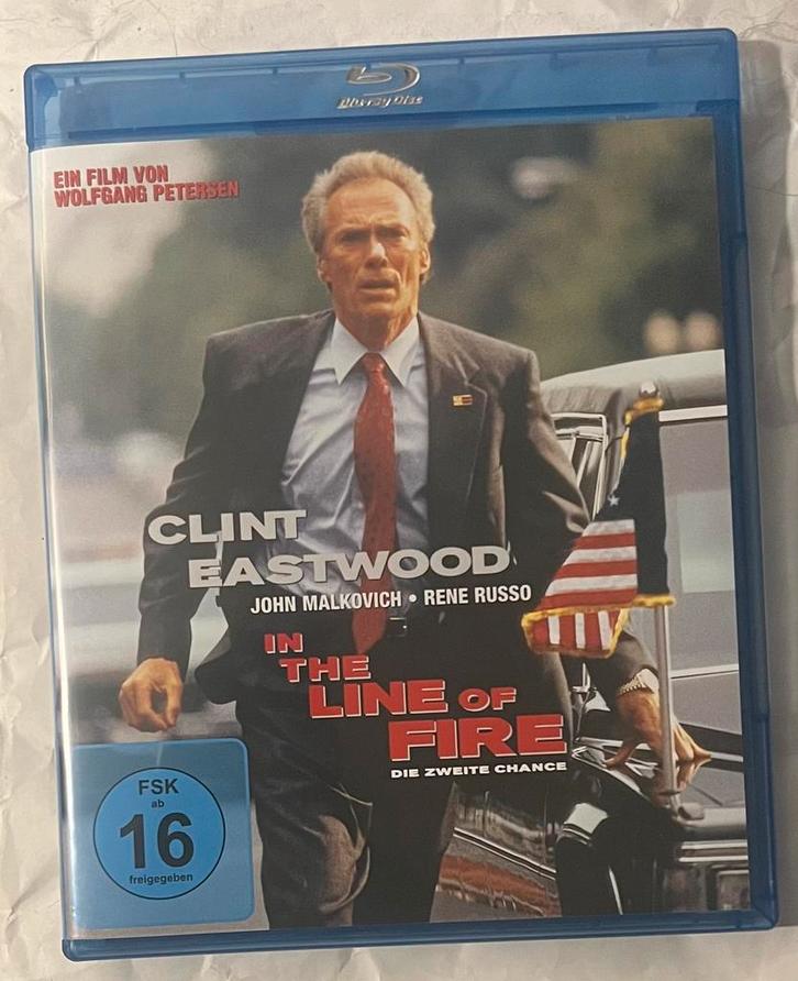 In The Line Of Fire Blu-Ray (IMPORT) alleen ruilen, Cd's en Dvd's, Dvd's | Nederlandstalig, Zo goed als nieuw, Vanaf 12 jaar, Ophalen