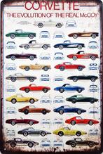 Wandbord, American Special car, Corvette, metaal deco, Huis en Inrichting, Nieuw, Ophalen of Verzenden
