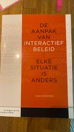 I. Propper - De aanpak van interactief beleid, Sociale wetenschap, Ophalen of Verzenden, Zo goed als nieuw, I. Propper