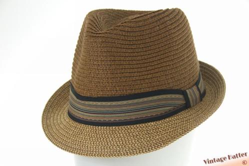 Zomer trilby Hawkins beige bruin (2 soorten) 55 t/m 58 nieuw, Kleding | Dames, Hoeden en Petten, Nieuw, Hoed, One size fits all