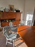 4 vintage Windsor eetkamerstoelen, Ophalen, Gebruikt, Vier