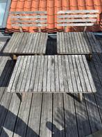 Twee lounge stoelen en een tafel, Ophalen, Gebruikt, Hout