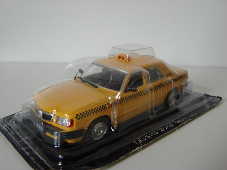 Gaz- 3110 Volga Russische Taxi, Hobby en Vrije tijd, Modelauto's | 1:43, Nieuw, Auto, Overige merken, Ophalen of Verzenden