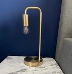 Gouden tafellamp, Huis en Inrichting, Lampen | Tafellampen, Ophalen, Zo goed als nieuw, Overige materialen, Minder dan 50 cm