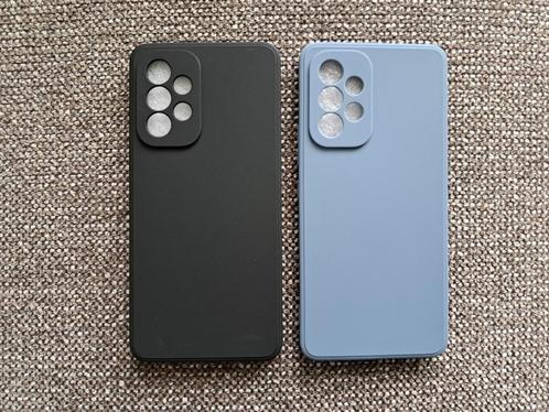 Mobielhoesje back cover Samsung Galaxy A53 5G zwart / blauw, Telecommunicatie, Mobiele telefoons | Hoesjes en Frontjes | Samsung