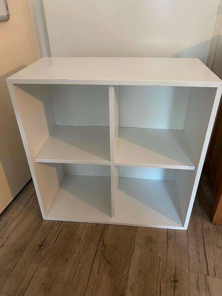 Eket 4 vakkenkast, 3 stuks, Huis en Inrichting, Kasten | Boekenkasten, Gebruikt, 50 tot 100 cm, Minder dan 100 cm, 25 tot 50 cm