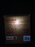 Sigma 170-500mm F5-6.3 APO Nikon lens, Ophalen of Verzenden, Gebruikt, Overige typen, Sigma