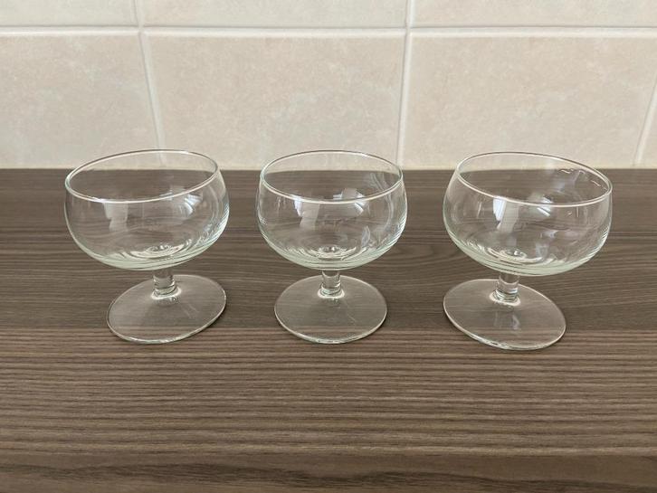 3 likeur glazen, Verzamelen, Glas en Borrelglaasjes, Zo goed als nieuw, Overige typen, Ophalen of Verzenden
