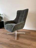 Kave Home draaibare fauteuil Teryl – grijsgroen chenille, Huis en Inrichting, Fauteuils, Ophalen, Zo goed als nieuw, Stof, 50 tot 75 cm