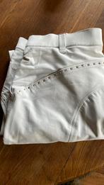 Witte rijbroek Equitheme mt 38, Dieren en Toebehoren, Dressuur, Ophalen of Verzenden, Zo goed als nieuw, Dames