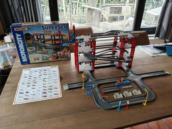 vintage Matchbox Motorcity SuperSet MC-500 uit 1993, Kinderen en Baby's, Speelgoed | Racebanen, Gebruikt, Elektrisch, Overige merken