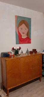 Vintage Scandinavisch dressoir - sideboard, Huis en Inrichting, Kasten | Dressoirs, Ophalen, Gebruikt, 100 tot 150 cm, Scandinavisch