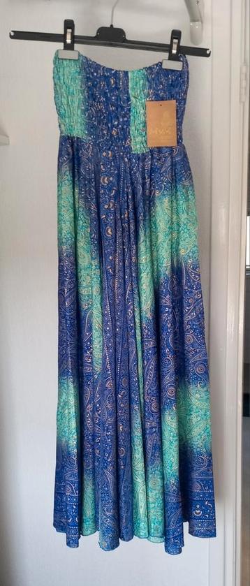 Nieuw boho, India, Indiase, hippie boek/broekrok blauw/groen beschikbaar voor biedingen