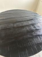 Ronde zwarte houten eettafel 130 cm, Huis en Inrichting, Tafels | Eettafels, Rond, Ophalen of Verzenden, Zo goed als nieuw, 100 tot 150 cm