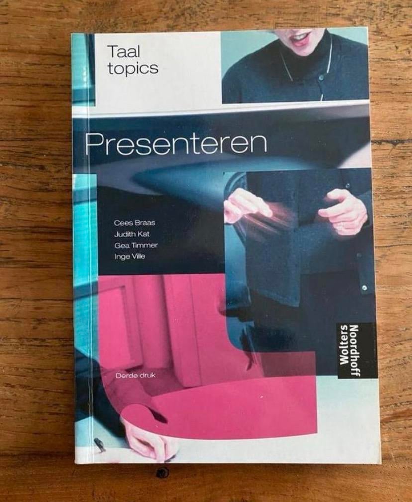 Taaltopics Presenteren, Boeken, Studieboeken en Cursussen, Zo goed als nieuw, HBO, Ophalen of Verzenden