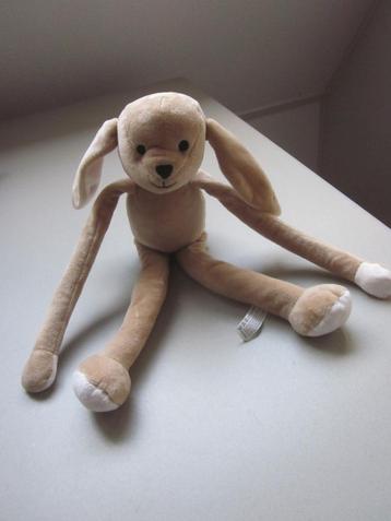 Hema bruin superzacht pluche slungel bungel knuffel konijn  beschikbaar voor biedingen