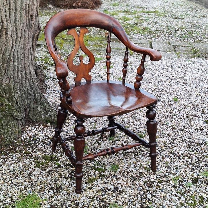 Engelse Windsor armstoel – ca. 1800, Antiek en Kunst, Antiek | Meubels | Stoelen en Banken, Ophalen of Verzenden