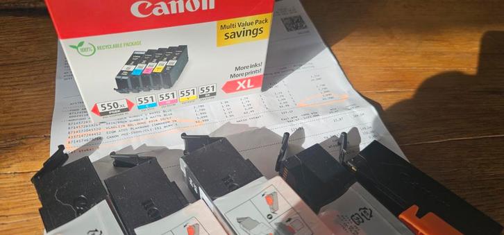 Canon Pixma 551 carteridge pakket (NIEUW), Computers en Software, Printerbenodigdheden, Nieuw, Ophalen of Verzenden