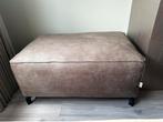 Hocker, type Calvin, Goossens, NIEUW, microleer, kleur lever, Ophalen, Overige materialen, Nieuw, 75 tot 100 cm