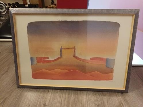 Te Koop: ZEEFDRUK Jean Michel Folon - De Ontmoeting, Antiek en Kunst, Kunst | Litho's en Zeefdrukken, Ophalen of Verzenden