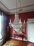 Kroonluchter 9 lampen, Huis en Inrichting, Ophalen, Zo goed als nieuw, Glas, Klassiek / antiek