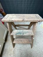 Oud houten trapje vintage, Ophalen, Zo goed als nieuw, Hout