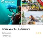 2 kaartjes Dolfinarium, Tickets en Kaartjes, Twee personen, Ticket of Toegangskaart