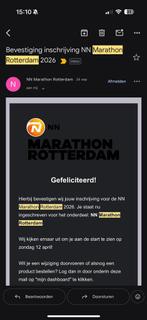 Ticket hele marathon Rotterdam 2026, Tickets en Kaartjes, Eén persoon