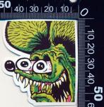 Sticker: Rat Fink (28), Ophalen of Verzenden, Zo goed als nieuw, Auto of Motor