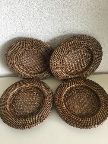 Birma riet 4 kleine onderborden, borden 19 cm beschikbaar voor biedingen