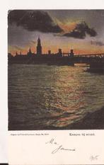 Kampen bij Avond. Stadsfront / Brug Gekleurd 1905 La Rivière, Ophalen of Verzenden, Voor 1920, Gelopen, Overijssel