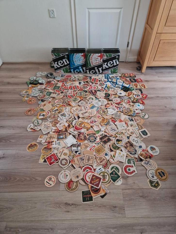 Grote verzameling Bierviltjes, Verzamelen, Biermerken, Viltje(s), Heineken, Ophalen