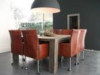 Stoelen Charly lage of hoge rug in leder of stof naar keuze., Huis en Inrichting, Stoelen, Metaal, Overige kleuren, Modern, tijdloos, landelijk, design.