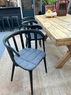 Ikea cafestoelen, eettafelstoelen, eetkamerstoelen, Huis en Inrichting, Stoelen, Ophalen, Kunststof, Drie, Zwart