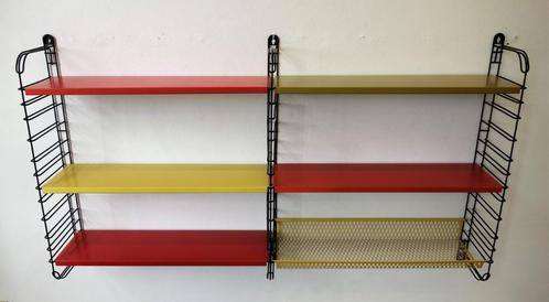 Vintage Tomado wandrek boekenrek Dekker metaal 60's rek, Huis en Inrichting, Woonaccessoires | Wandplanken en Boekenplanken, Gebruikt