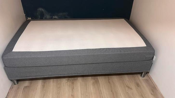 Bed Boxspring 120x200, Huis en Inrichting, Slaapkamer | Boxsprings, Zo goed als nieuw, 120 cm, Twijfelaar, Ophalen of Verzenden